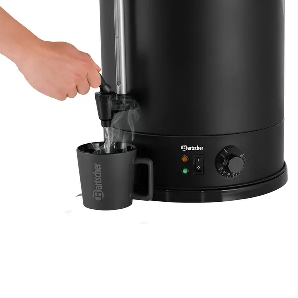 Heetwaterdispenser | Zwart | 28L | 30°C/100°C | 2.8kW (230V) | Dubbelwandig | 400x385x630(h)mm