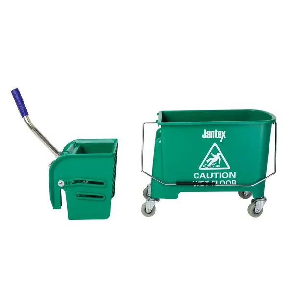 Rolemmer + Wringer | KENTUCKY | 20L | Groen (Kleurcodering) | Schoon-/Vuilwaterscheiding | 350x280x480(h)mm