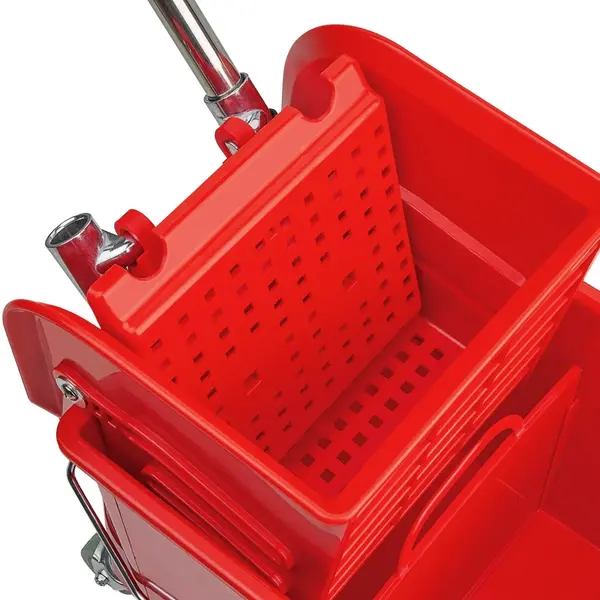 Rolemmer + Wringer | KENTUCKY | 20L | Rood (Kleurcodering) | Schoon-/Vuilwaterscheiding | 350x280x480(h)mm