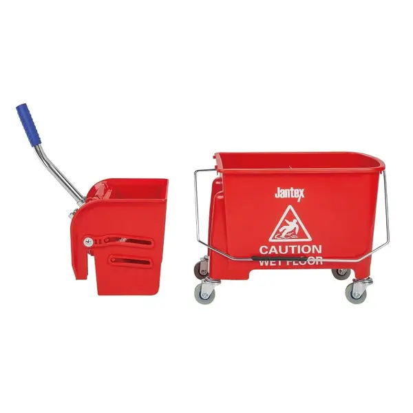 Rolemmer + Wringer | KENTUCKY | 20L | Rood (Kleurcodering) | Schoon-/Vuilwaterscheiding | 350x280x480(h)mm