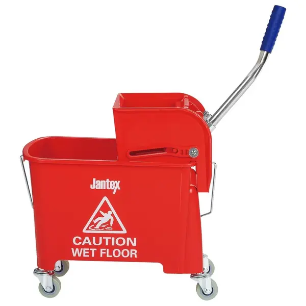 Rolemmer + Wringer | KENTUCKY | 20L | Rood (Kleurcodering) | Schoon-/Vuilwaterscheiding | 350x280x480(h)mm