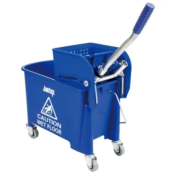 Rolemmer + Wringer | KENTUCKY | 20L | Blauw (Kleurcodering) | Schoon-/Vuilwaterscheiding | 350x280x480(h)mm