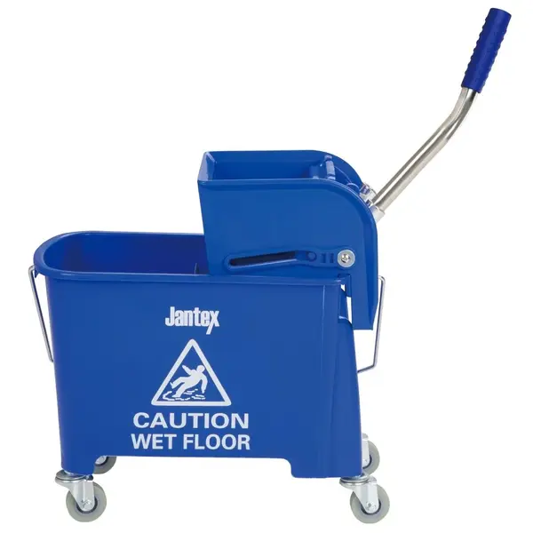 Rolemmer + Wringer | KENTUCKY | 20L | Blauw (Kleurcodering) | Schoon-/Vuilwaterscheiding | 350x280x480(h)mm