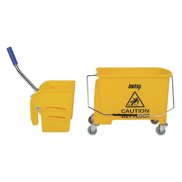 Rolemmer + Wringer | KENTUCKY | 20L | Geel (Kleurcodering) | Schoon-/Vuilwaterscheiding | 350x280x480(h)mm