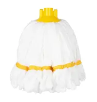 Jantex Mopkop | Microvezel | Geel (Kleurcodering) | 210(h)mm 