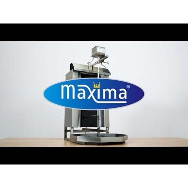 Shoarma Grill | Twee elektrische branders | Motor bovenkant | RVS uitlekbak | 3kW (230V) | 420x570x820(h)mm