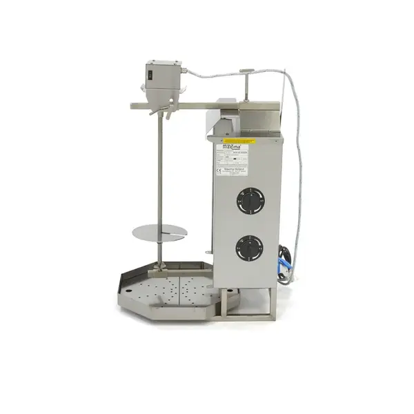 Shoarma Grill | Twee elektrische branders | Motor bovenkant | RVS uitlekbak | 3kW (230V) | 420x570x820(h)mm