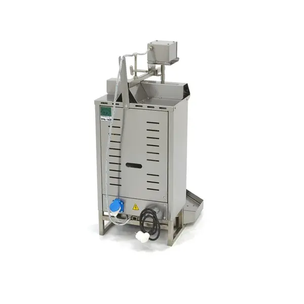 Shoarma Grill | Twee elektrische branders | Motor bovenkant | RVS uitlekbak | 3kW (230V) | 420x570x820(h)mm