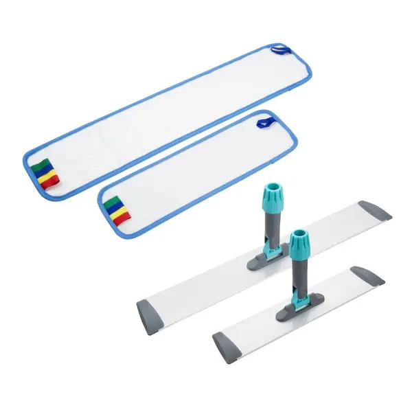 Dweilpad | Jantex Platte Dweilkop (400mm) | Microvezel | Kleurcodering | 465x135mm