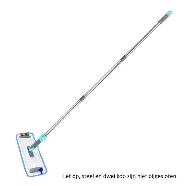 Dweilpad | Jantex Platte Dweilkop (400mm) | Microvezel | Kleurcodering | 465x135mm