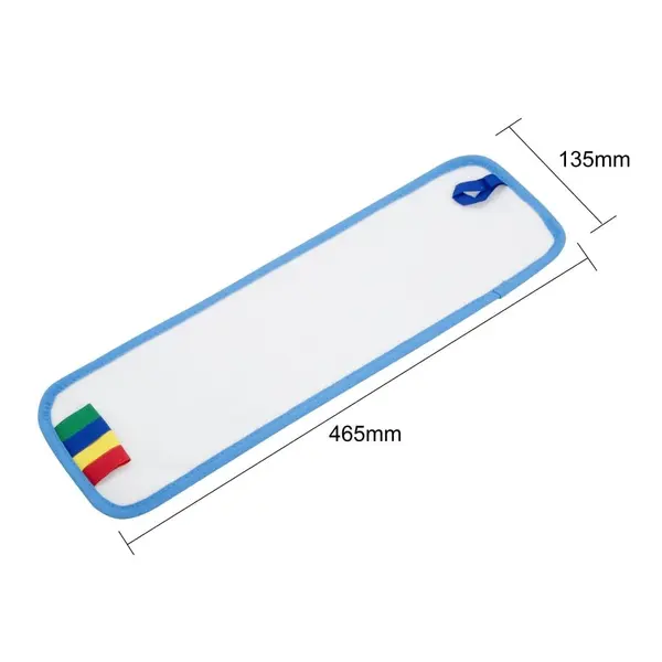 Dweilpad | Jantex Platte Dweilkop (400mm) | Microvezel | Kleurcodering | 465x135mm