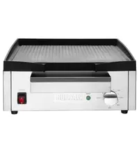 Buffalo Bak-/Grillplaat | Elektrisch | Glad Oppervlak 385x280 (Gietijzer) | 50°C/300°C | 1.8kW (230V) | 430x320x203(h)mm