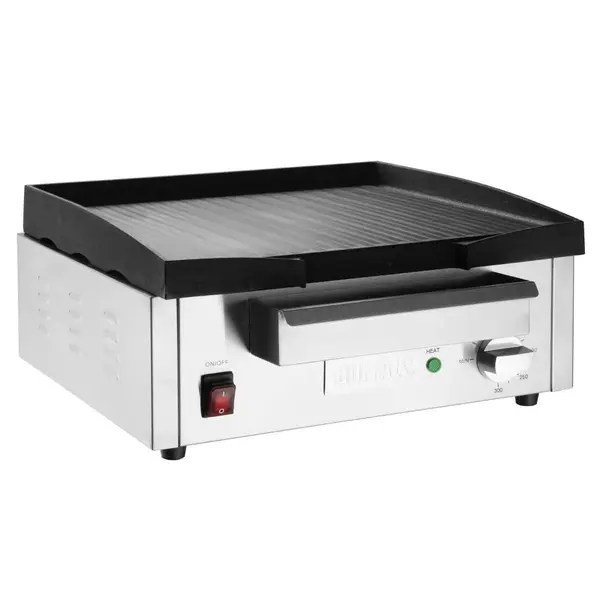 Bak-/Grillplaat | Elektrisch | Glad Oppervlak 385x280 (Gietijzer) | 50°C/300°C | 1.8kW (230V) | 430x320x203(h)mm