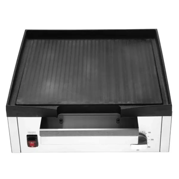Bak-/Grillplaat | Elektrisch | Glad Oppervlak 385x280 (Gietijzer) | 50°C/300°C | 1.8kW (230V) | 430x320x203(h)mm