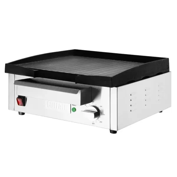 Bak-/Grillplaat | Elektrisch | Glad Oppervlak 385x280 (Gietijzer) | 50°C/300°C | 1.8kW (230V) | 430x320x203(h)mm