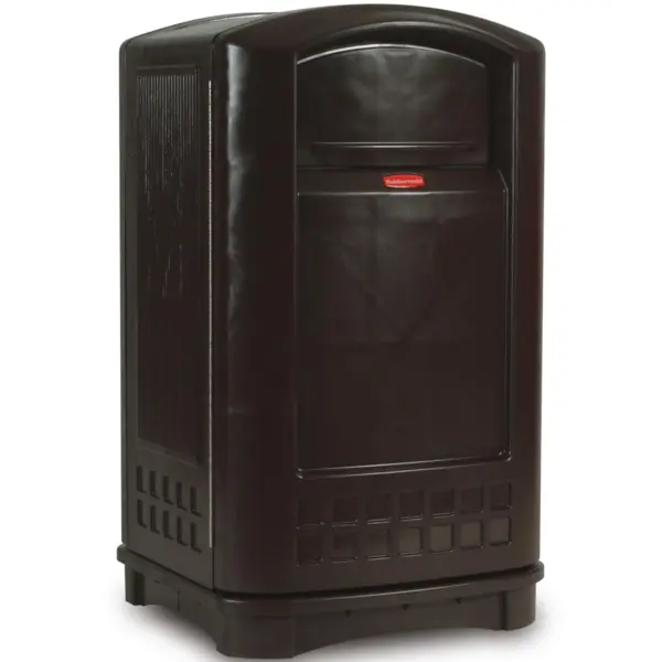 Afvalbak | LANDMARK CONTAINER SERIE II | Kunststof | Zwart | 189.3L | Duwdeksel | 641x629x1070(h)mm