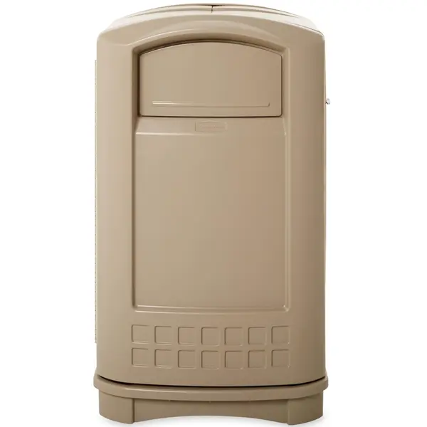 Afvalbak | LANDMARK | Kunststof | Beige | 189.3L | Duwdeksel | 641x629x1070(h)mm