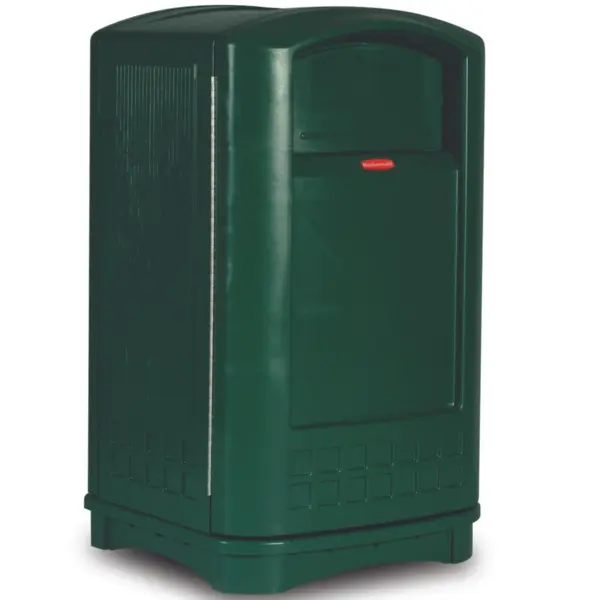 Afvalbak | LANDMARK | Kunststof | Groen | 189.3L | Duwdeksel | 641x629x1070(h)mm