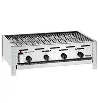Bartscher Braadgrill | Gas | 4 Pits | 14.7kW | 850x555x270(h)mm 