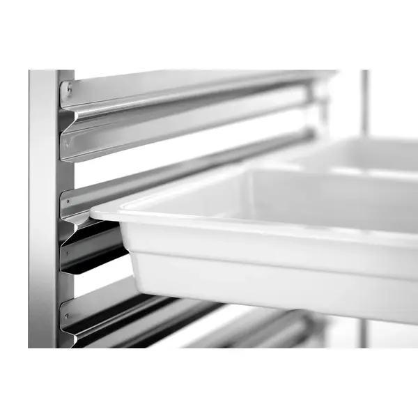 Regaalwagen | RVS | 15 Etages (1/1 GN) | Wielen (Geremd) | Inschuifbaar | 440x680x1715(h)mm