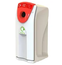 V-Part Afvalbak | ENVIROBIN MAXI | Kunststof | Grijs/Rood | 140L | Open | Afvalscheiding | Modulair | 550x615x1220(h)mm