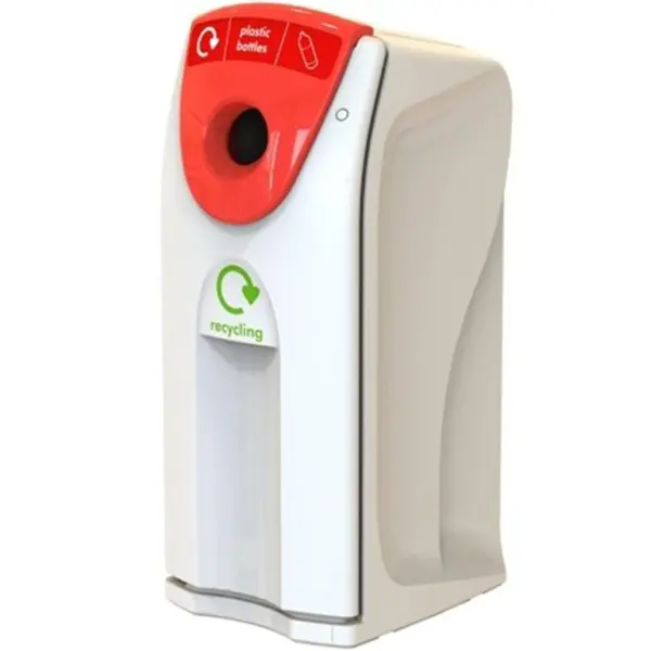 Afvalbak | MAXI ENVIROBIN | Kunststof | Grijs/Rood | 140L | Inworpvak | Afvalscheiding | Modulair | 550x615x1220(h)mm