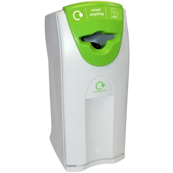 Afvalbak | ENVIROBIN MAXI | Kunststof | Grijs/Groen | 140L | Open | Afvalscheiding | Modulair | 550x615x1220(h)mm