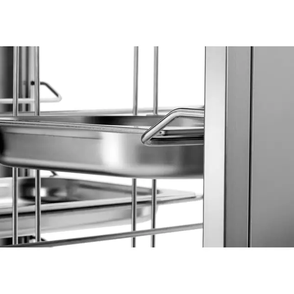 Regaalwagen | RVS | 2x 10 Etages (1/1 GN) + Bovenblad | Wielen (Geremd) | 1065x695x1810(h)mm