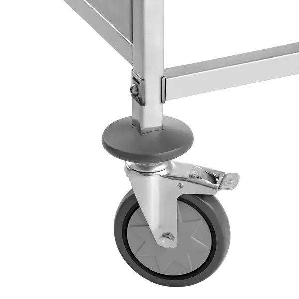 Regaalwagen | RVS | 2x 10 Etages (1/1 GN) + Bovenblad | Wielen (Geremd) | 1065x695x1810(h)mm