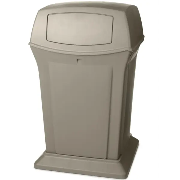 Afvalbak | RANGER | Kunststof | Beige | 170.3L | Duwdeksel | 630x630x1054(h)mm