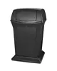Rubbermaid Afvalbak | RANGER | Kunststof | Zwart | 170.3L | Duwdeksel | 630x630x1054(h)mm 