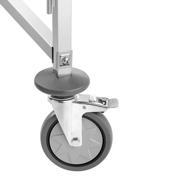 Regaalwagen | RVS | 7 Etages (1/1 GN) + Bovenblad | Wielen (Geremd) | 450x670x1000(h)mm