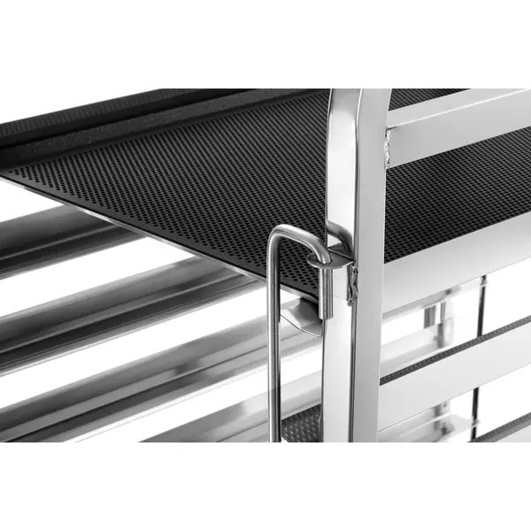 Regaalwagen | RVS | 18 Etages (EN600x400) | Wielen (Geremd) | Inschuifbaar | 535x745x1885(h)mm