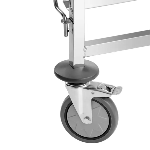 Regaalwagen | RVS | 18 Etages (EN600x400) | Wielen (Geremd) | Inschuifbaar | 535x745x1885(h)mm