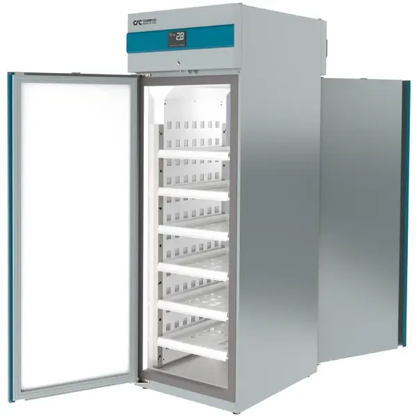 Medische Doorgeefkoelkast | LABORATORY | 565L | Grijs/Blauw | +2°C/+15°C | Geforceerd | Temperatuur-/Deuralarm | 660x865x1995(h)mm