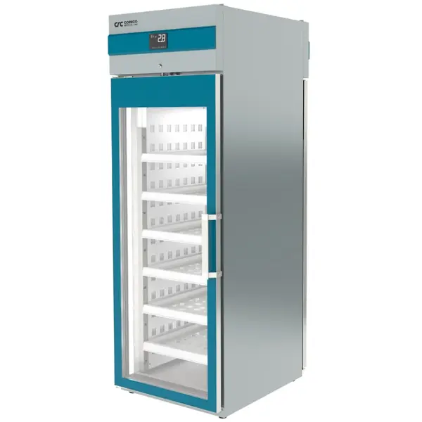 Medische Doorgeefkoelkast | LABORATORY | 565L | Grijs/Blauw | +2°C/+15°C | Geforceerd | Temperatuur-/Deuralarm | 660x865x1995(h)mm
