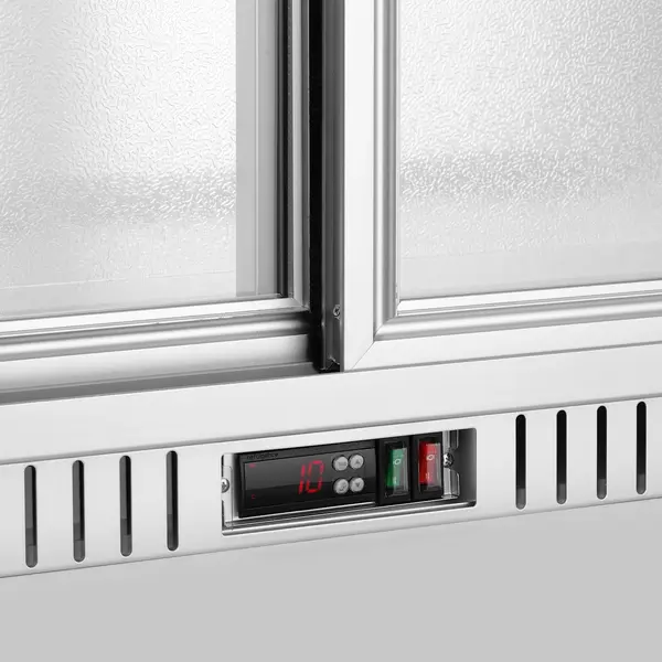 Barkoelkast | 188L | Zilvergrijs | +2°C/+10°C | Statisch + Ventilator | Schuifdeuren | 900x520x840(h)mm