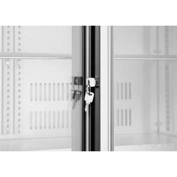 Barkoelkast | 188L | Zilvergrijs | +2°C/+10°C | Statisch + Ventilator | Schuifdeuren | 900x520x840(h)mm