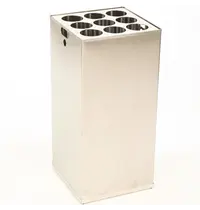 DutchDesign Binnenbak | Aluminium | 110L | DutchDesign CARRO LIFT/KICK Afvalbakken | Incl. Bekerinzet | 345x345x715(h)mm 