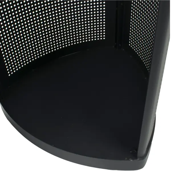 Afvalbak | Staal | Zwart | 60L | Open | 495x500x960(h)mm