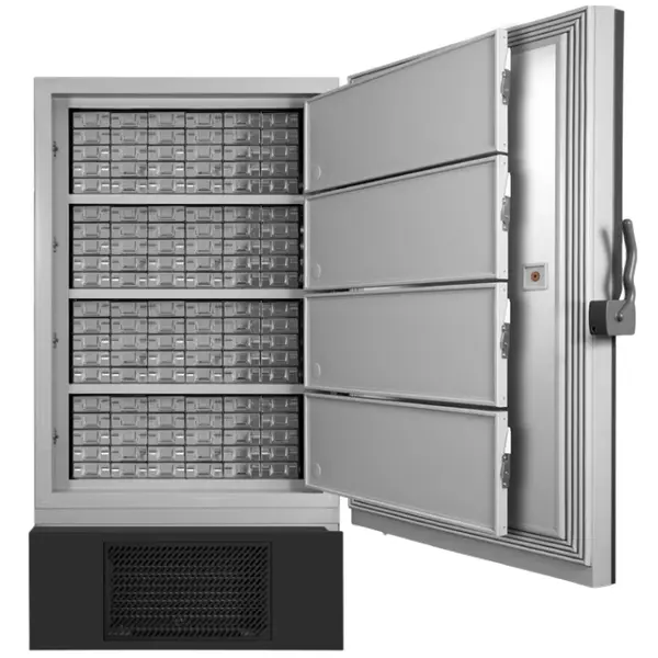 Medische Vrieskast | ULTRA FREEZER | 718L | Grijs/Zwart | -40°C/-86°C | Dubbel-Cascade | Touchscreen | 1030x995x1980(h)mm