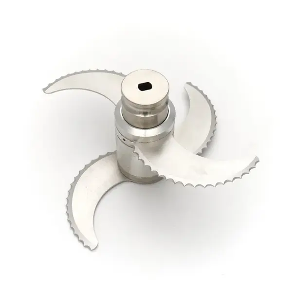 Messenblok | Maxima 30L Cutter | Kruisvormig RVS | Vier gekartelde messen | 325x325x170(h)mm