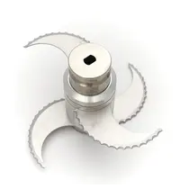 Maxima Messenblok | Maxima 20L Cutter | Kruisvormig RVS | Vier gekartelde messen | 275x275x170(h)mm