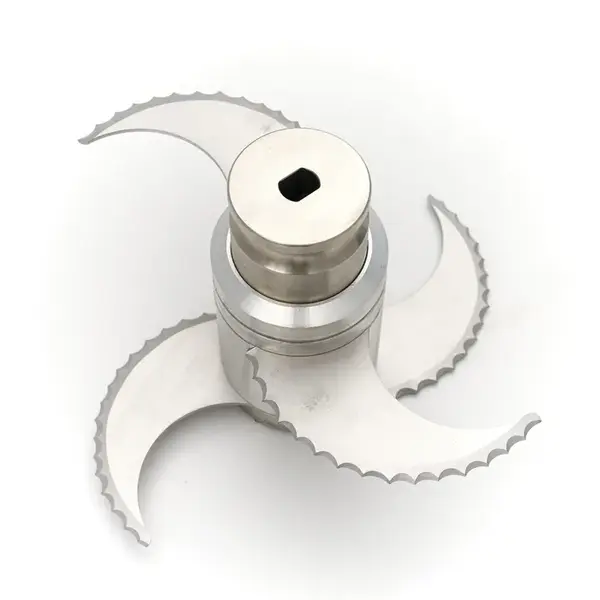 Messenblok | Maxima 20L Cutter | Kruisvormig RVS | Vier gekartelde messen | 275x275x170(h)mm