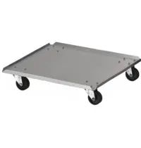 DutchDesign Verrijdbaar Onderstel | Aluminium | DutchDesign Afvalbakken | 370x370x45(h)mm 