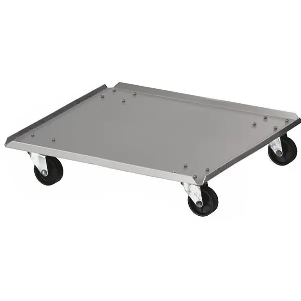 Verrijdbaar Onderstel | Aluminium | DutchDesign Afvalbakken | 370x370x45(h)mm