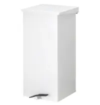 DutchDesign Pedaalemmer | CARRO | Aluminium | Wit | 110L | Klapdeksel | HACCP | 390x390x800(h)mm