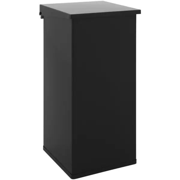 Afvalbak | CARRO | Aluminium | Zwart | 110L | Klapdeksel | 360x360x760(h)mm