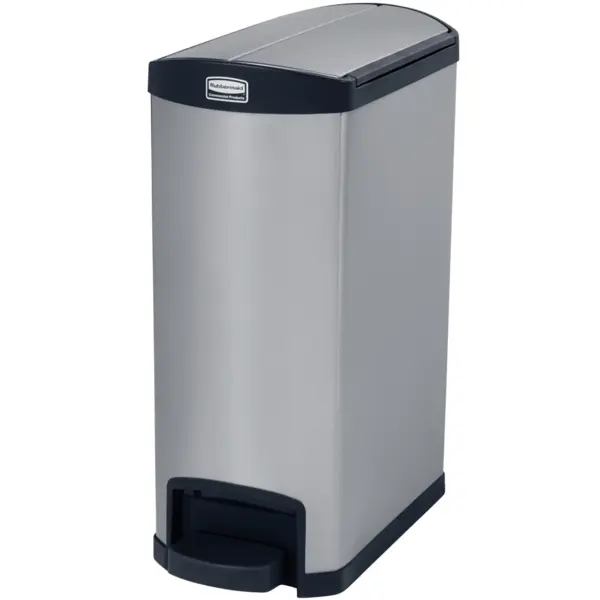 Pedaalemmer | SLIM JIM | RVS/Kunststof | 50L | Klapdeksel | Anti Fingerprint | 295x576x733(h)mm