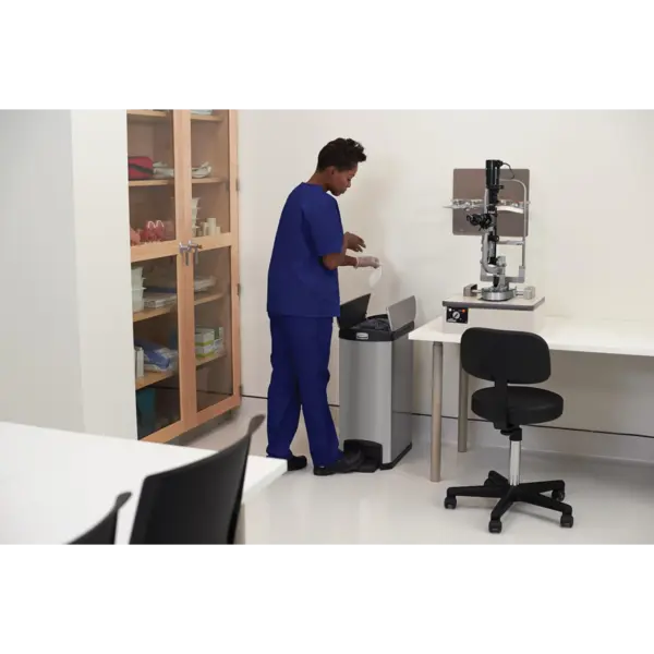 Pedaalemmer | SLIM JIM | RVS | 50L | Klapdeksel | Anti Fingerprint | 295x576x733(h)mm